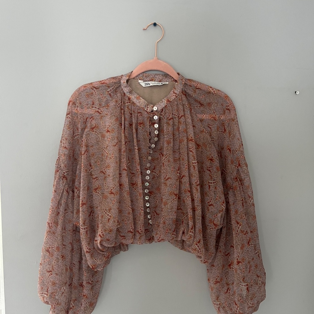 PINK ZARA BLOUSE